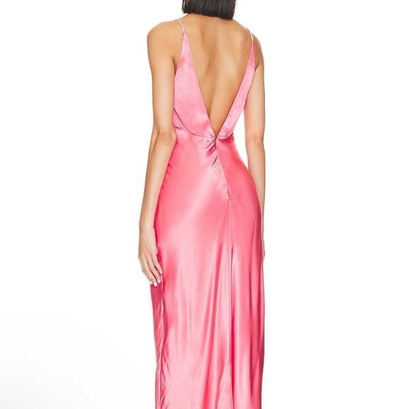 Capri Diamonte Slip Dress in Melon - Picture 2 of 8